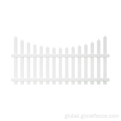 White Vinyl picket fence